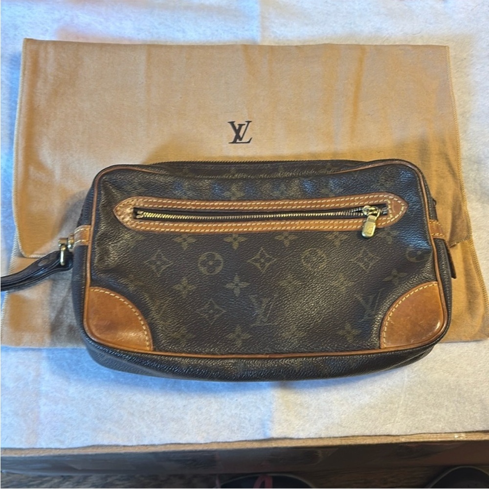 COPY - Louis Vuitton Brown Monogram Toiletry Bag